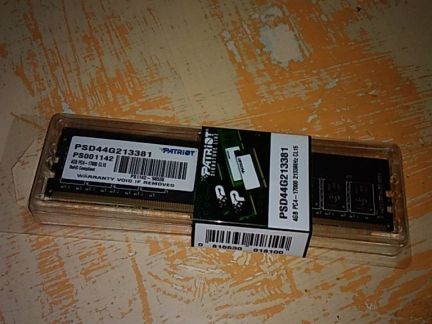 Patriot DDR4 4Gb 2133MHz  - купить на сайте объявлений Армавир онлайн